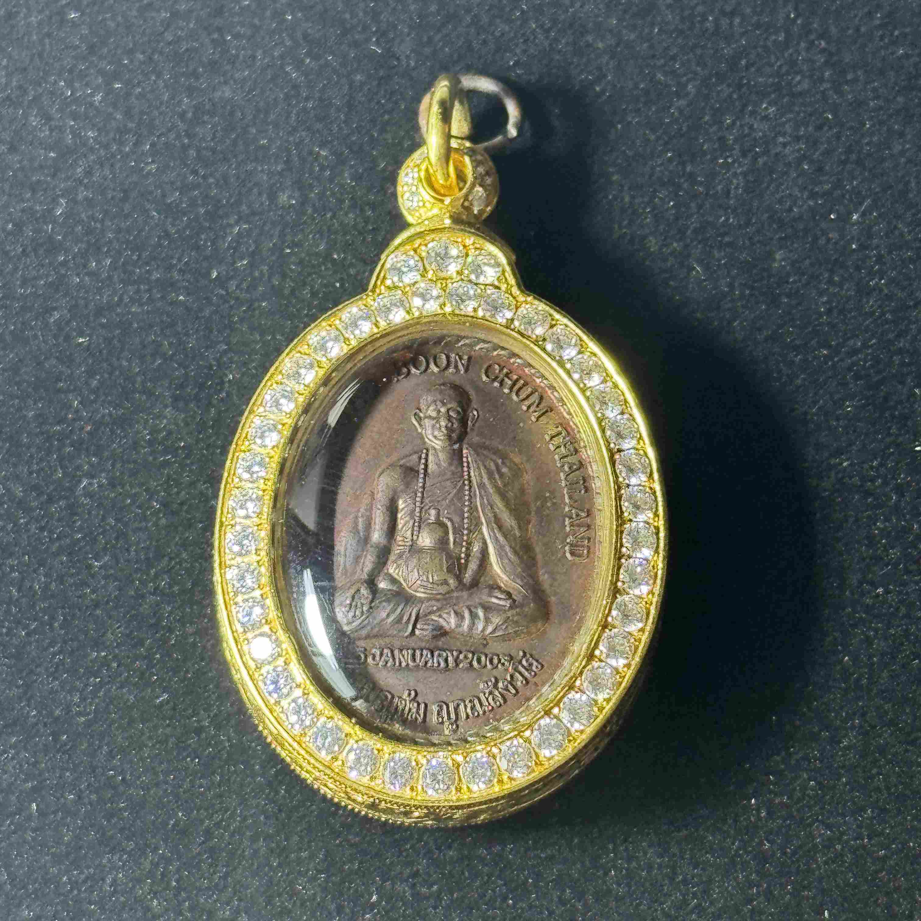 Kruba BoonChum 2546 Bhutan Royal Edition Personal Amulet | Guru Rinpoche Consecrated · Sanskrit Front · Ultra-Rare Limited 1000 Pieces